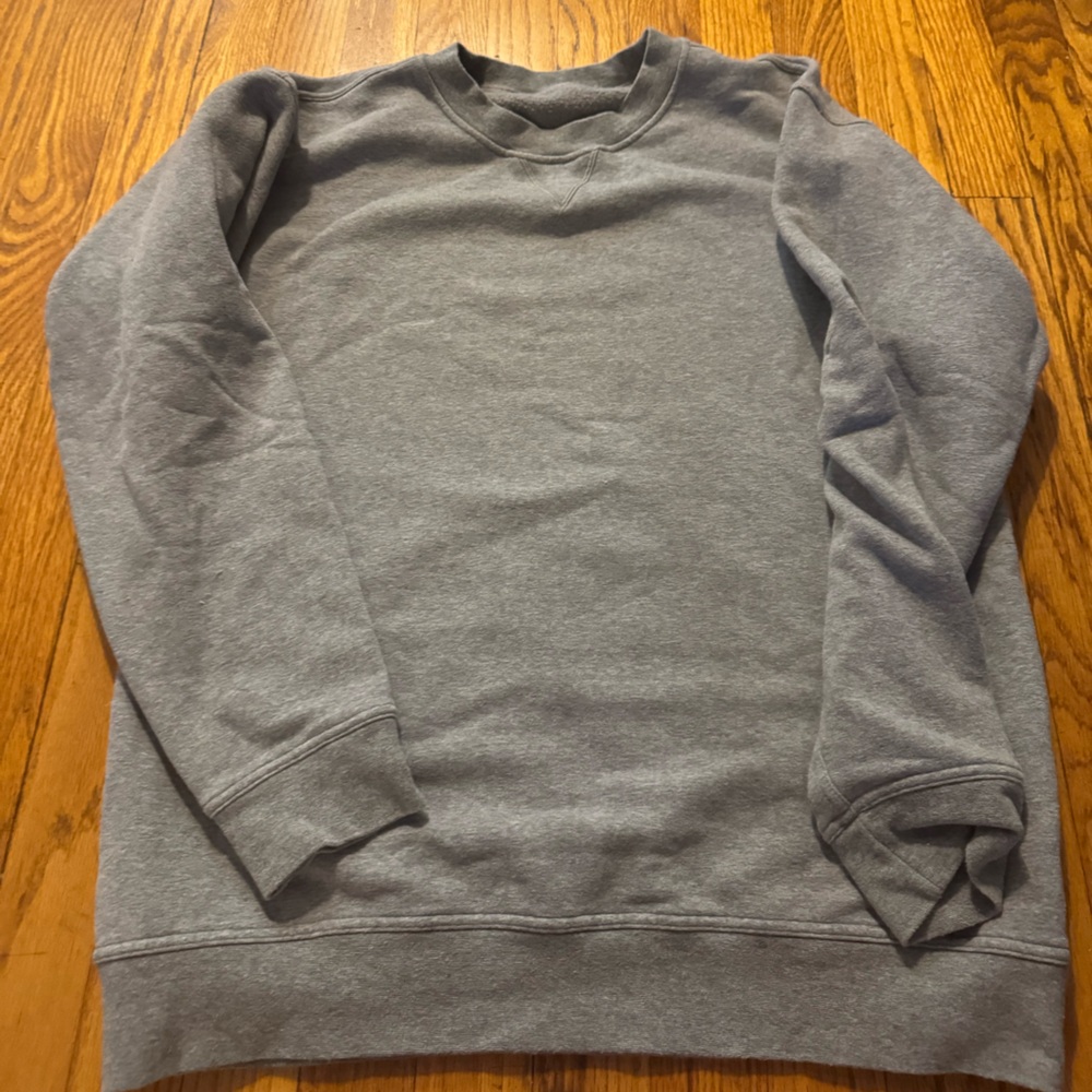 Gray Lululemon Sweatshirt.
